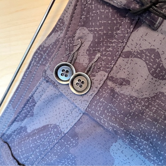 Prana Halle Pants. Size 10. Regular length. Green Camo & grid pattern.with tags. - Picture 7 of 12